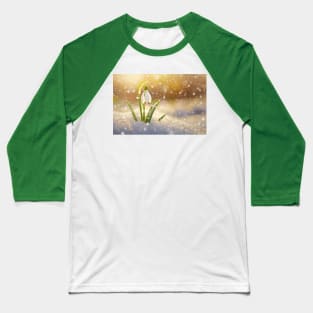 spring snowdrop Baseball T-Shirt